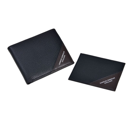 Tumbled Leather Wallet and Cardholder Gift Set